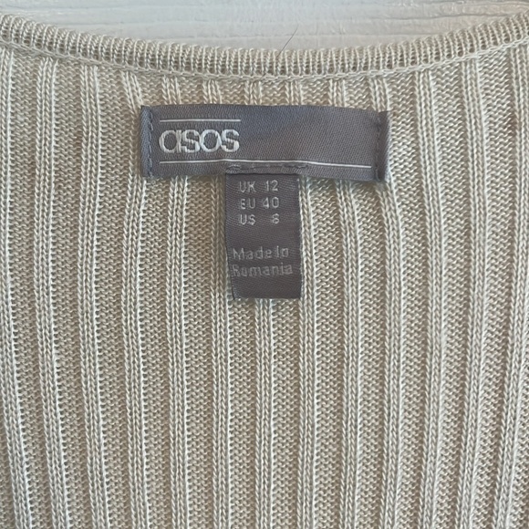 ASOS brand size 8 wrap style short sleeve dress with tie at waist. - Picture 2 of 6